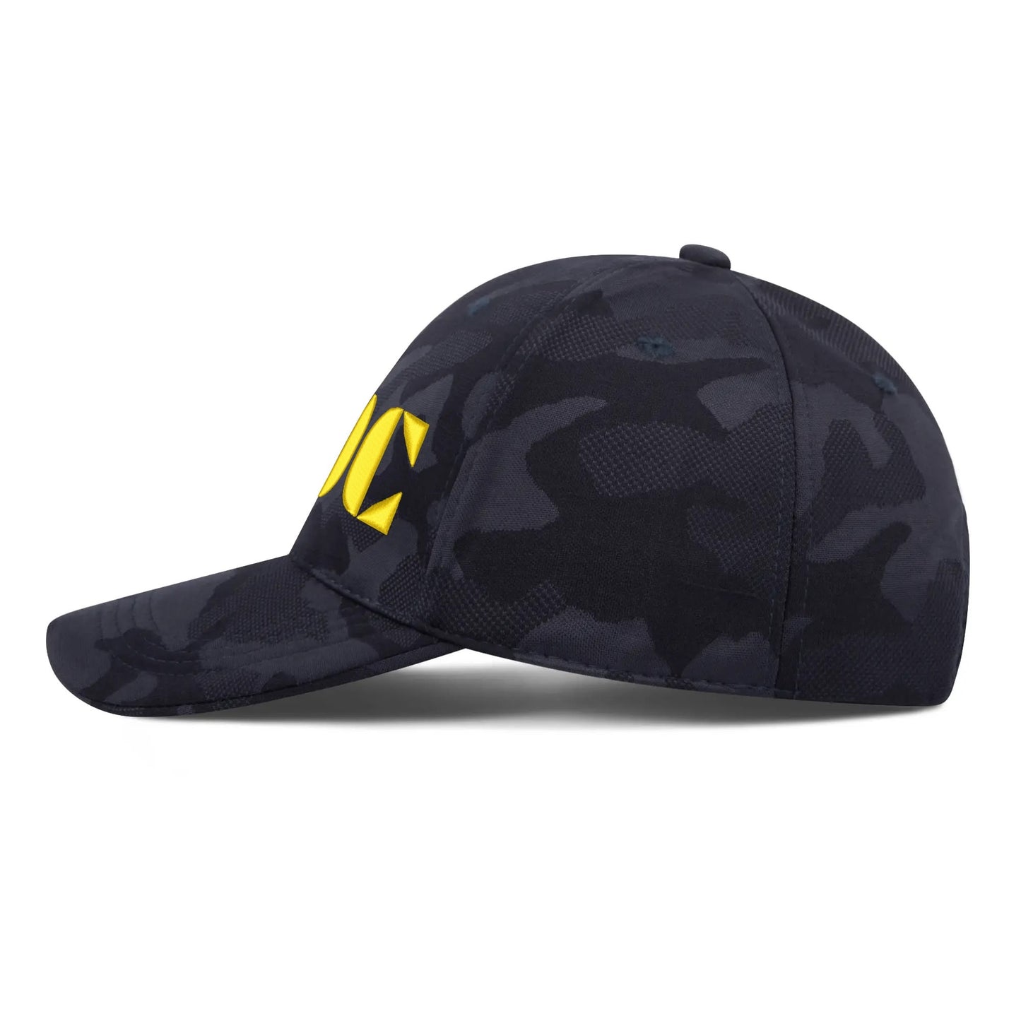 BDC Embroidered Name/Texts Sports Camo Peaked Caps