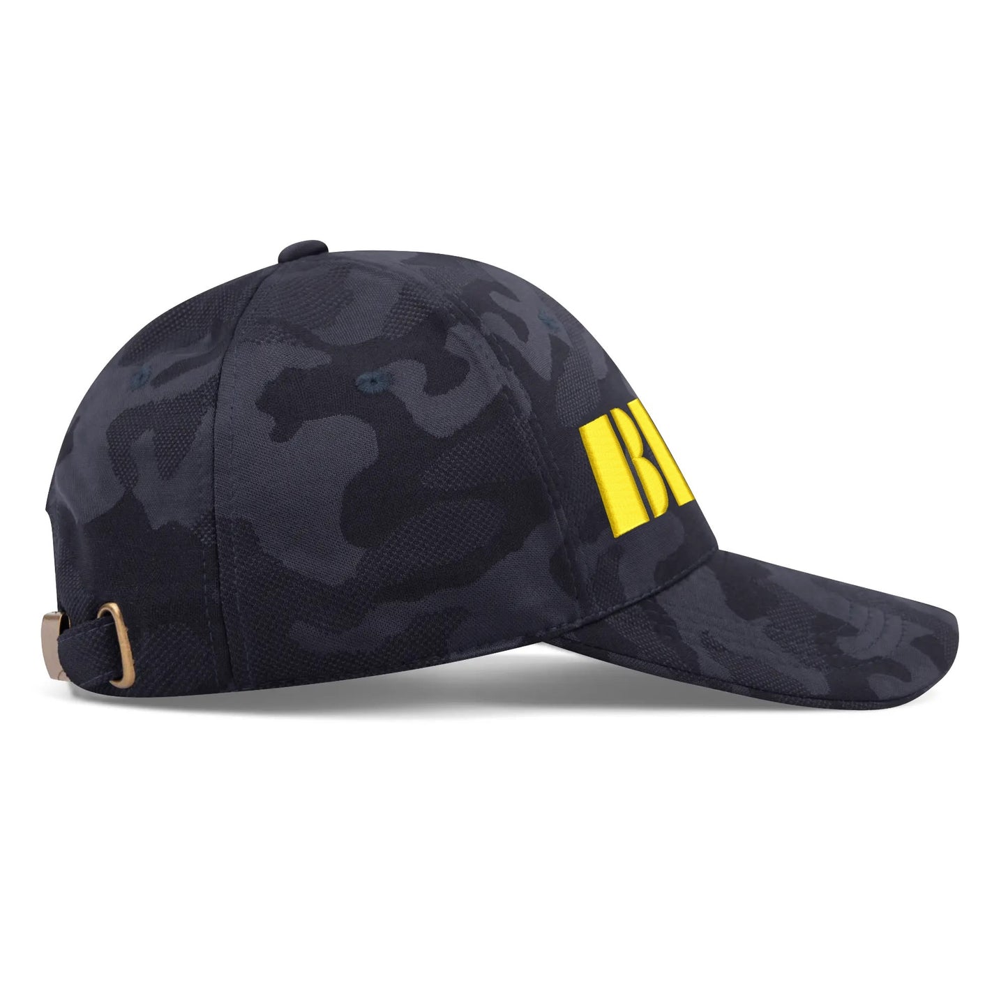 BDC Embroidered Name/Texts Sports Camo Peaked Caps