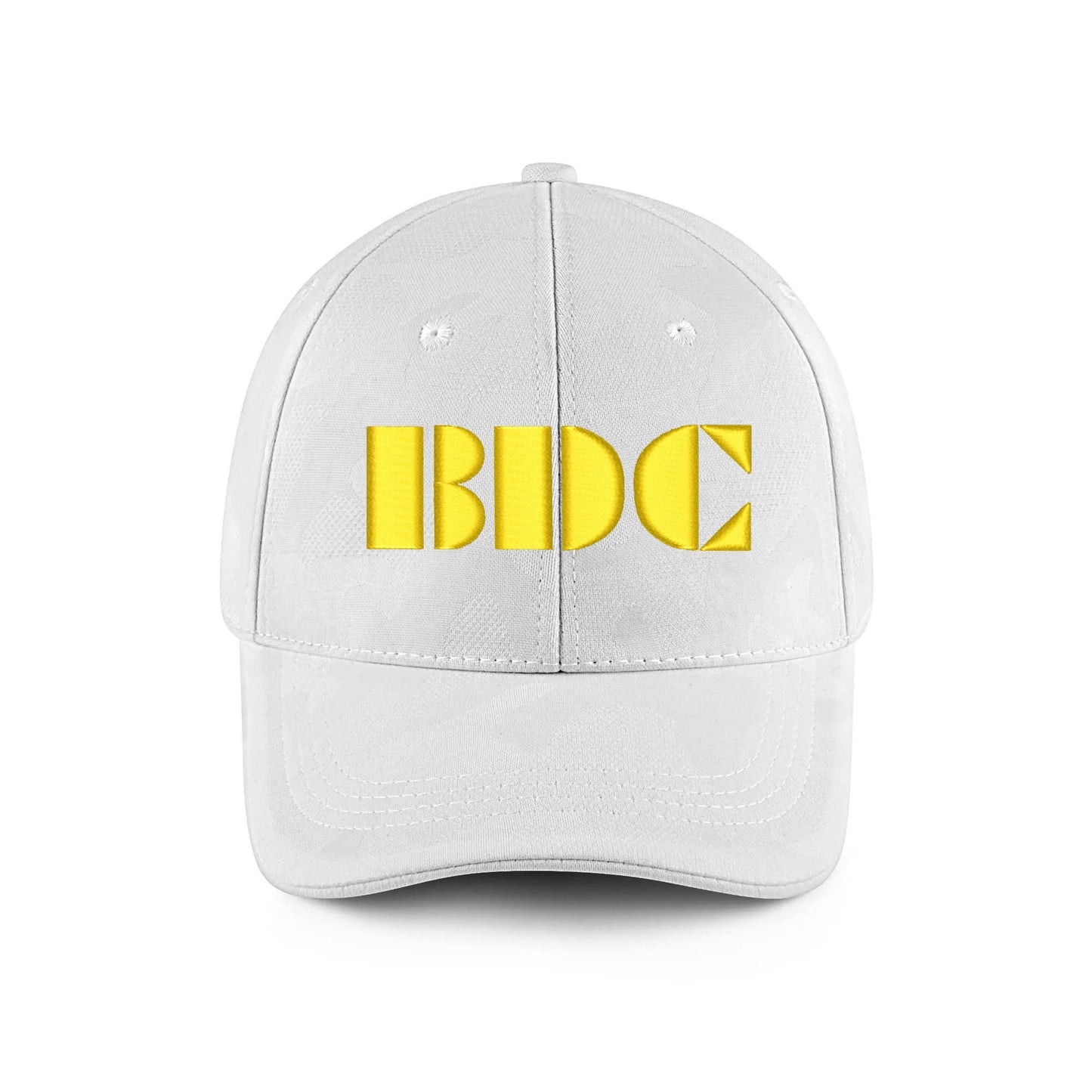 BDC Embroidered Name/Texts Sports Camo Peaked Caps