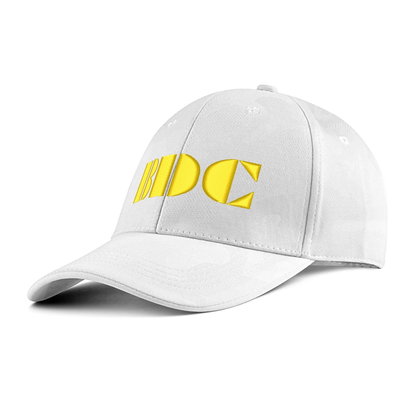 BDC Embroidered Name/Texts Sports Camo Peaked Caps